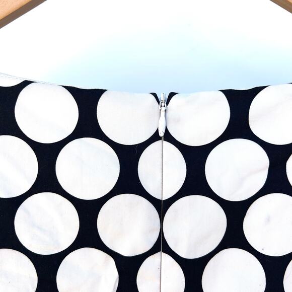 Dries Van Noten Polka Dot Bell Sleeve Mod Dress Black White 38 Cotton 6 - Picture 8 of 12